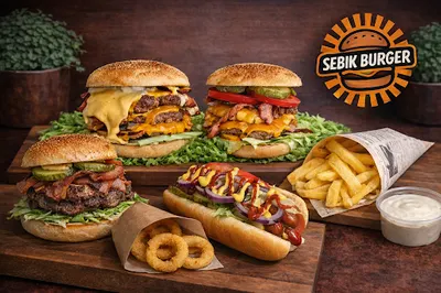 Sebik Burger Żory, smash burgery 100% wołowiny